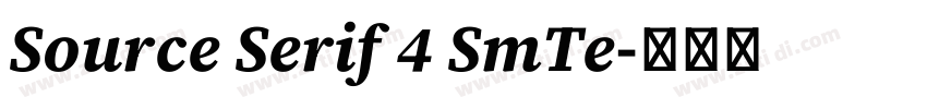 Source Serif 4 SmTe字体转换